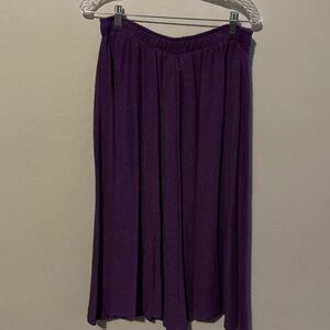 Vintage Rich Purple A-Line Skirt